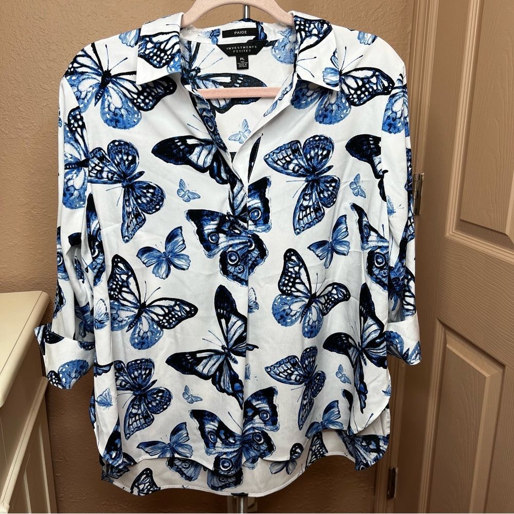 Dillards Investments Paige Butterfly Button Down